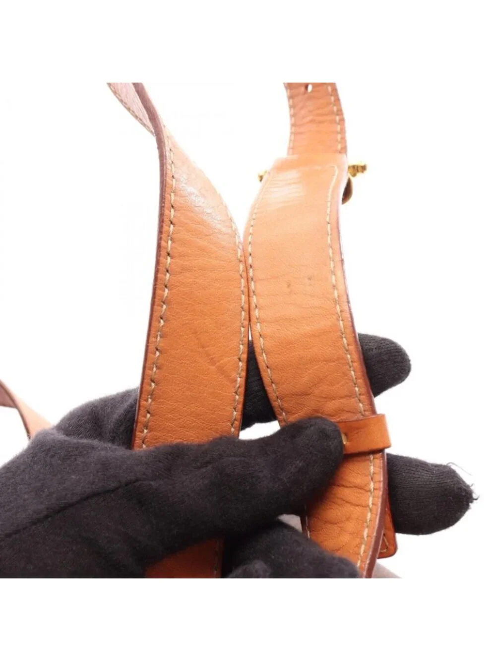 Celine Backpack Macadam Brown Dark Canvas Leather